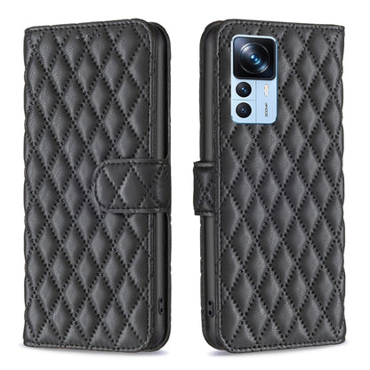 Diamond Lattice Wallet Leather Flip Phone Case, For Xiaomi 12T / 12T Pro / Redmi K50 Ultra