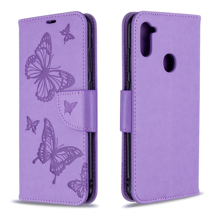 Two Butterflies Embossing Pattern Horizontal Flip Leather Case with Holder & Card Slot & Wallet & Lanyard, For Huawei P40 Lite, For Huawei P40 Lite E / Y7P, For Huawei Honor 20S, For Galaxy A11, For Xiaomi Redmi Note 9S