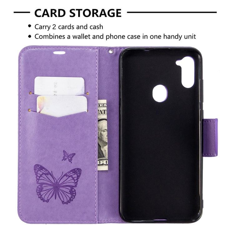 Two Butterflies Embossing Pattern Horizontal Flip Leather Case with Holder & Card Slot & Wallet & Lanyard, For Huawei P40 Lite, For Huawei P40 Lite E / Y7P, For Huawei Honor 20S, For Galaxy A11, For Xiaomi Redmi Note 9S