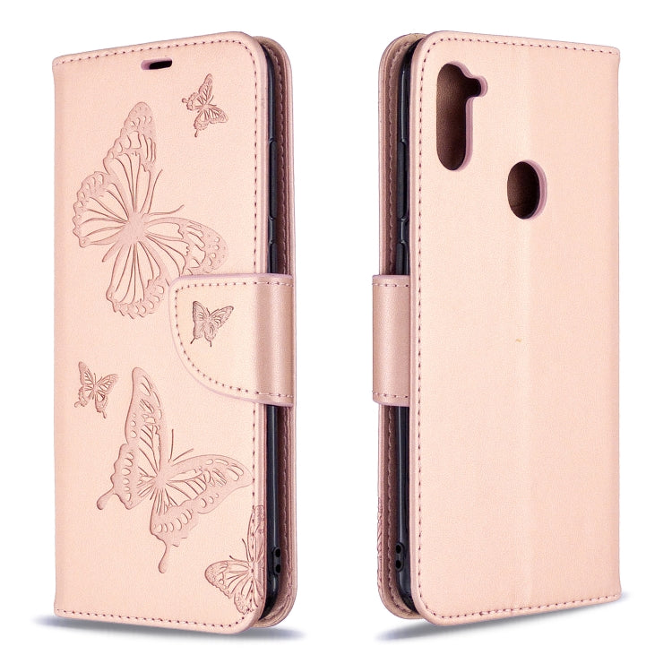 Two Butterflies Embossing Pattern Horizontal Flip Leather Case with Holder & Card Slot & Wallet & Lanyard, For Huawei P40 Lite, For Huawei P40 Lite E / Y7P, For Huawei Honor 20S, For Galaxy A11, For Xiaomi Redmi Note 9S