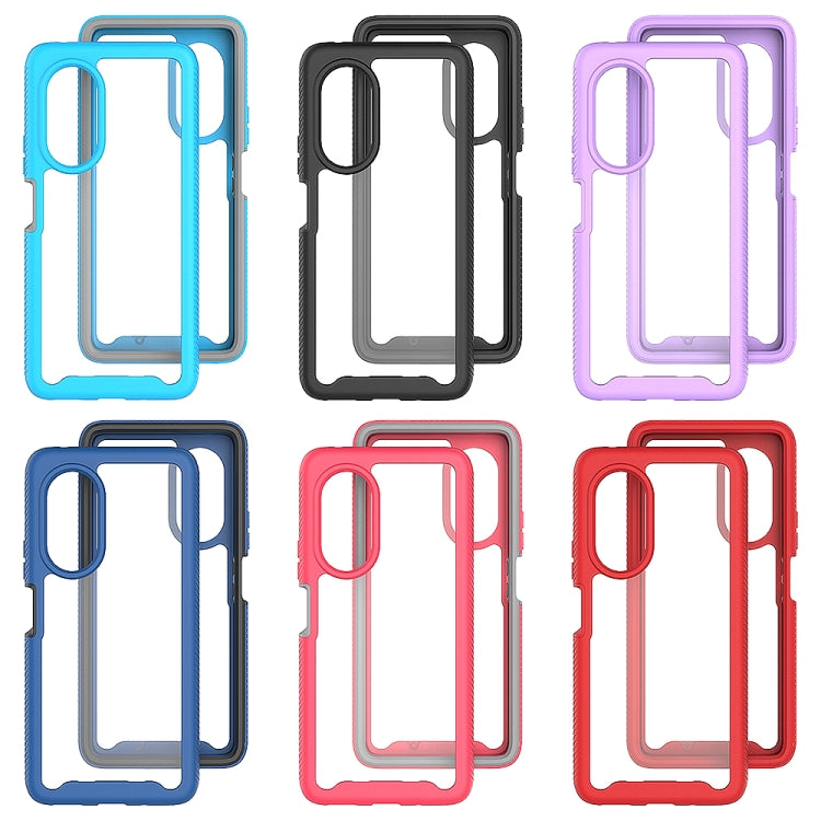 Starry Sky Solid Color Shockproof TPU Clear PC Phone Case, For Huawei Nova 9 SE, For T-Moblie Revvl 6 5G
