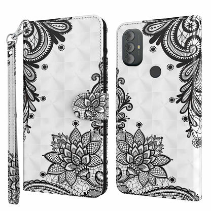 3D Painting Pattern TPU + PU Phone Case, For Motorola Moto G Power 2022, For Motorola Moto G Stylus 5G 2022