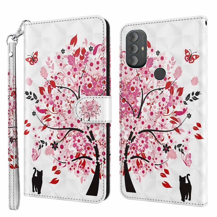 3D Painting Pattern TPU + PU Phone Case, For Motorola Moto G Power 2022, For Motorola Moto G Stylus 5G 2022
