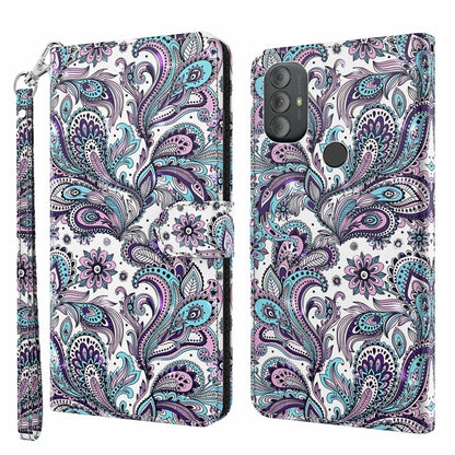 3D Painting Pattern TPU + PU Phone Case, For Motorola Moto G Power 2022, For Motorola Moto G Stylus 5G 2022
