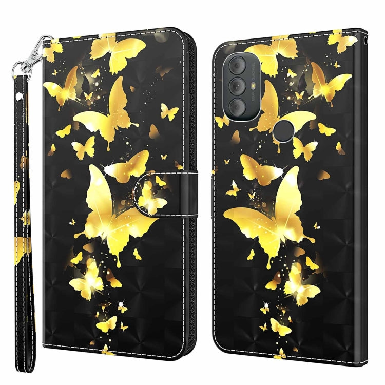 3D Painting Pattern TPU + PU Phone Case, For Motorola Moto G Power 2022, For Motorola Moto G Stylus 5G 2022
