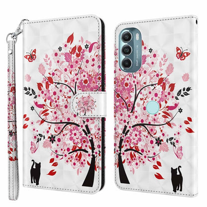3D Painting Pattern TPU + PU Phone Case, For Motorola Moto G Power 2022, For Motorola Moto G Stylus 5G 2022