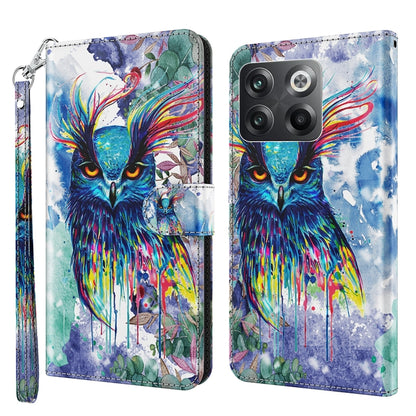 3D Painting Pattern TPU + PU Phone Case, For OnePlus 10T, For Sony Xperia 5 IV