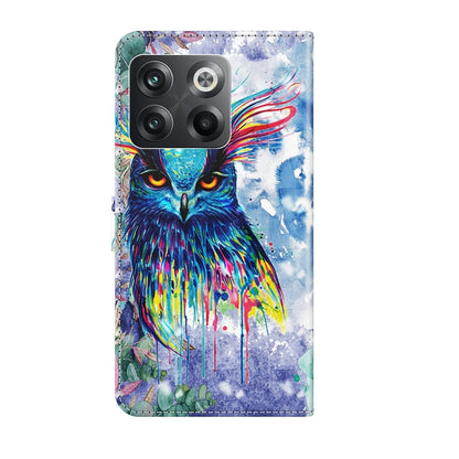 3D Painting Pattern TPU + PU Phone Case, For OnePlus 10T, For Sony Xperia 5 IV