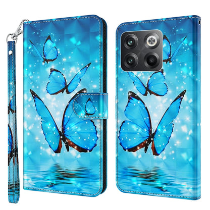 3D Painting Pattern TPU + PU Phone Case, For OnePlus 10T, For Sony Xperia 5 IV