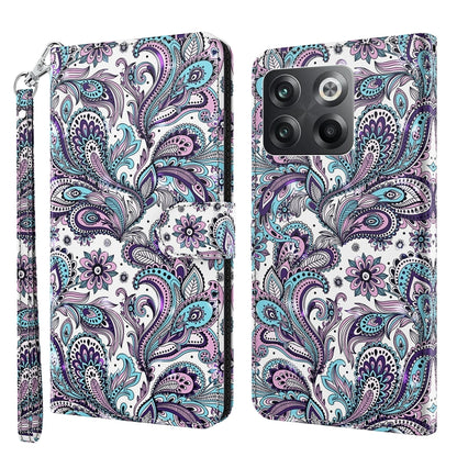 3D Painting Pattern TPU + PU Phone Case, For OnePlus 10T, For Sony Xperia 5 IV