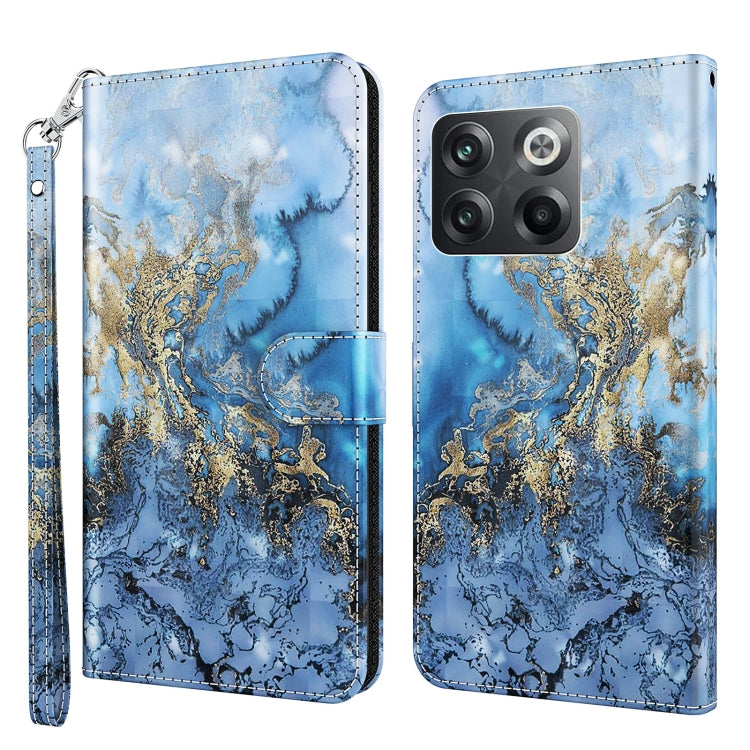 3D Painting Pattern TPU + PU Phone Case, For OnePlus 10T, For Sony Xperia 5 IV