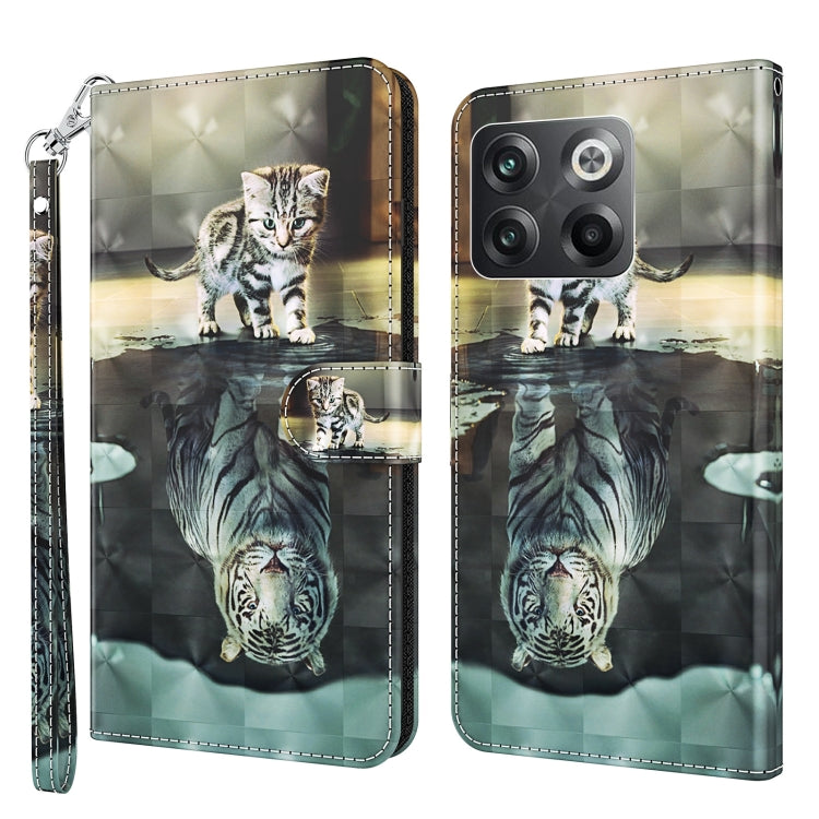 3D Painting Pattern TPU + PU Phone Case, For OnePlus 10T, For Sony Xperia 5 IV