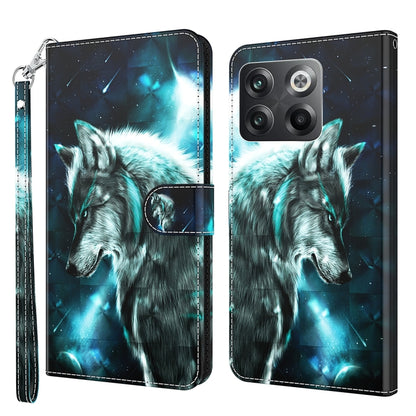 3D Painting Pattern TPU + PU Phone Case, For OnePlus 10T, For Sony Xperia 5 IV