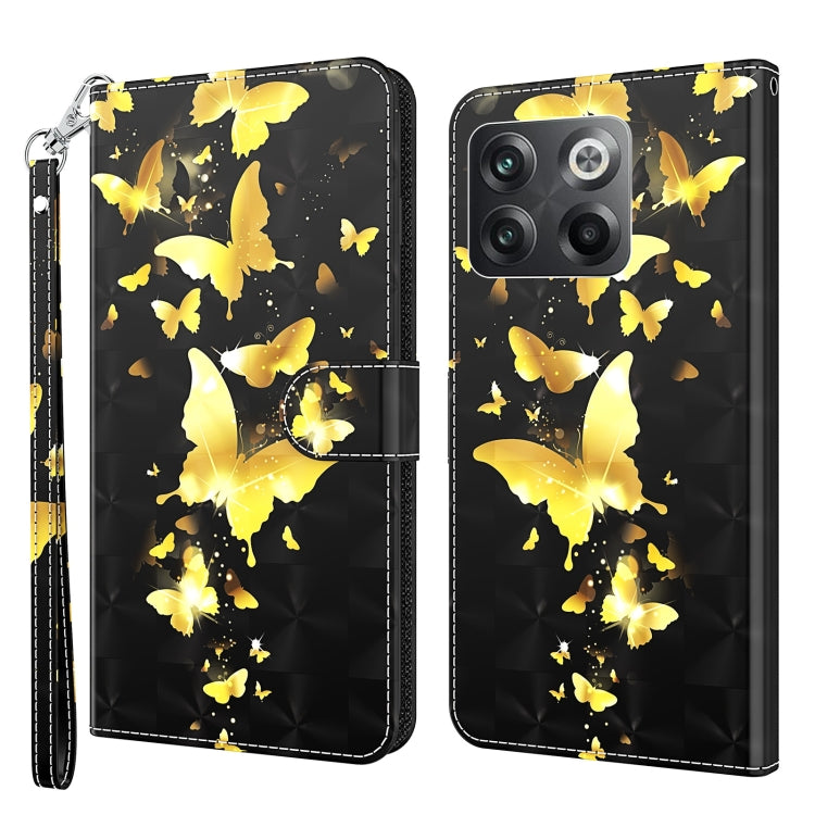 3D Painting Pattern TPU + PU Phone Case, For OnePlus 10T, For Sony Xperia 5 IV