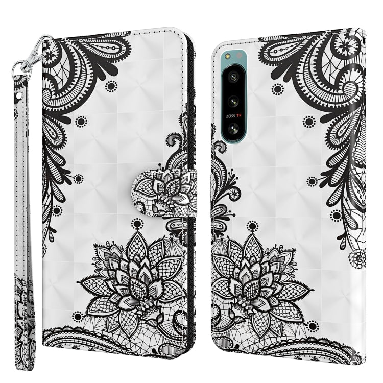 3D Painting Pattern TPU + PU Phone Case, For OnePlus 10T, For Sony Xperia 5 IV