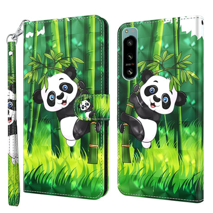 3D Painting Pattern TPU + PU Phone Case, For OnePlus 10T, For Sony Xperia 5 IV