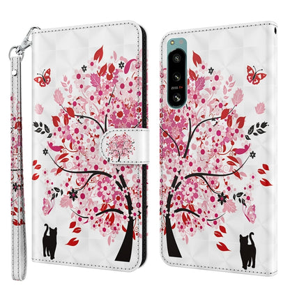 3D Painting Pattern TPU + PU Phone Case, For OnePlus 10T, For Sony Xperia 5 IV