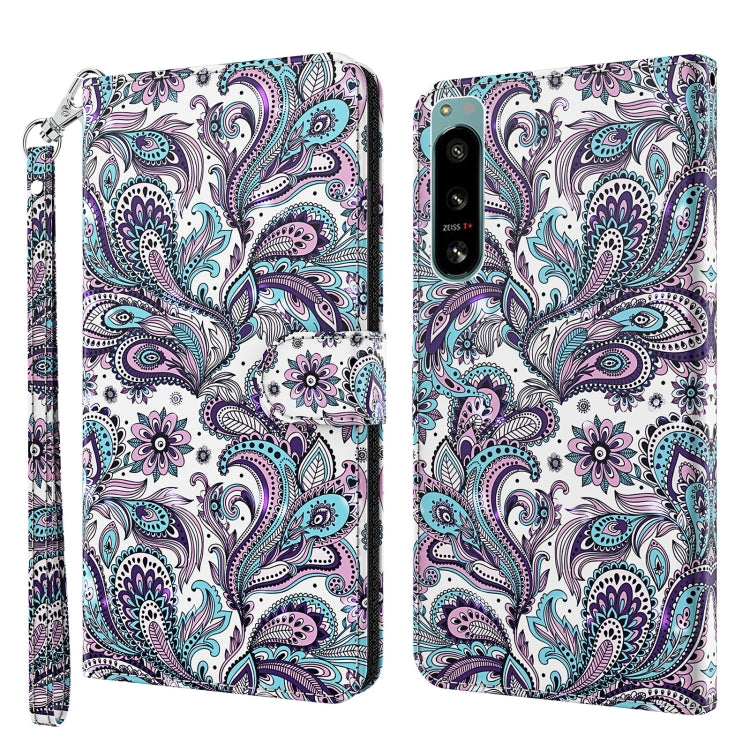 3D Painting Pattern TPU + PU Phone Case, For OnePlus 10T, For Sony Xperia 5 IV