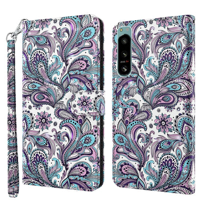 3D Painting Pattern TPU + PU Phone Case, For OnePlus 10T, For Sony Xperia 5 IV