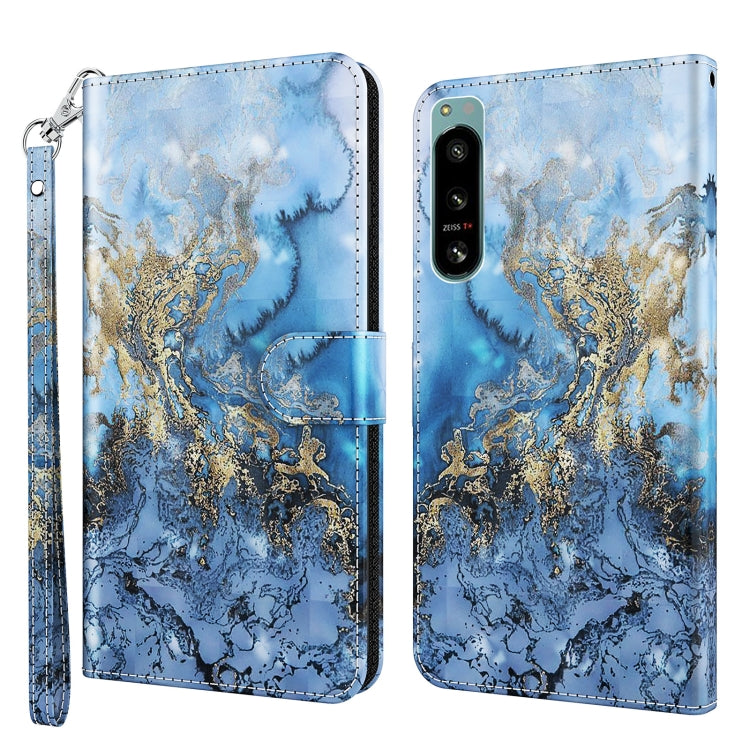 3D Painting Pattern TPU + PU Phone Case, For OnePlus 10T, For Sony Xperia 5 IV