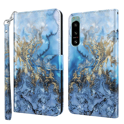 3D Painting Pattern TPU + PU Phone Case, For OnePlus 10T, For Sony Xperia 5 IV