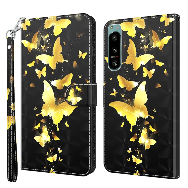 3D Painting Pattern TPU + PU Phone Case, For OnePlus 10T, For Sony Xperia 5 IV