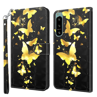 3D Painting Pattern TPU + PU Phone Case, For OnePlus 10T, For Sony Xperia 5 IV