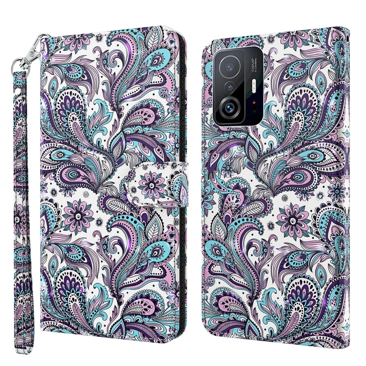 3D Painting Pattern TPU + PU Phone Case, For Samsung Galaxy A14 5G, For Xiaomi 11T Pro