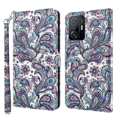 3D Painting Pattern TPU + PU Phone Case, For Samsung Galaxy A14 5G, For Xiaomi 11T Pro