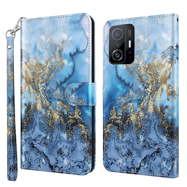 3D Painting Pattern TPU + PU Phone Case, For Samsung Galaxy A14 5G, For Xiaomi 11T Pro
