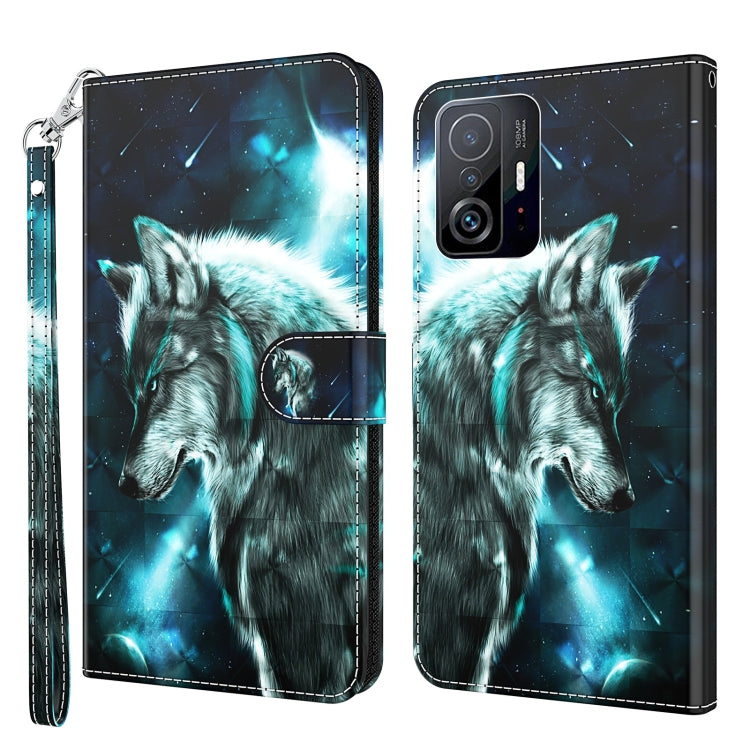 3D Painting Pattern TPU + PU Phone Case, For Samsung Galaxy A14 5G, For Xiaomi 11T Pro