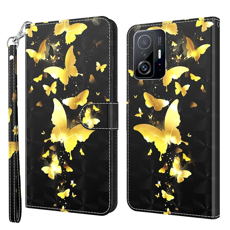 3D Painting Pattern TPU + PU Phone Case, For Samsung Galaxy A14 5G, For Xiaomi 11T Pro