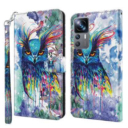 3D Painting Pattern TPU + PU Phone Case, For Xiaomi 12T Pro/12T/Redmi K50 Ultra, For Samsung Galaxy A04