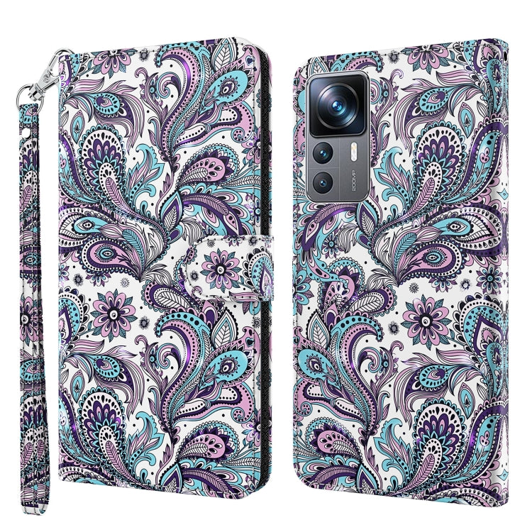 3D Painting Pattern TPU + PU Phone Case, For Xiaomi 12T Pro/12T/Redmi K50 Ultra, For Samsung Galaxy A04