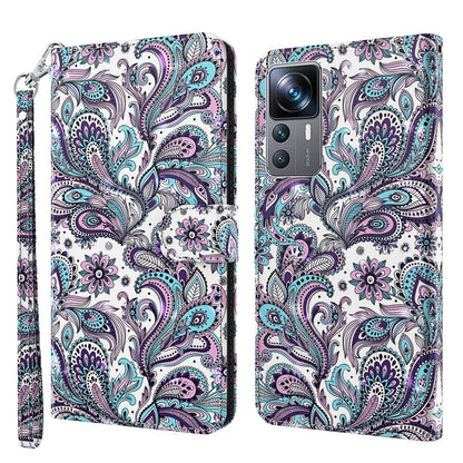3D Painting Pattern TPU + PU Phone Case, For Xiaomi 12T Pro/12T/Redmi K50 Ultra, For Samsung Galaxy A04