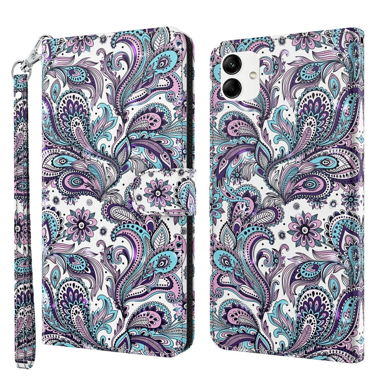 3D Painting Pattern TPU + PU Phone Case, For Xiaomi 12T Pro/12T/Redmi K50 Ultra, For Samsung Galaxy A04
