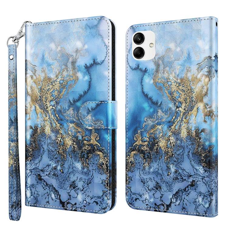 3D Painting Pattern TPU + PU Phone Case, For Xiaomi 12T Pro/12T/Redmi K50 Ultra, For Samsung Galaxy A04