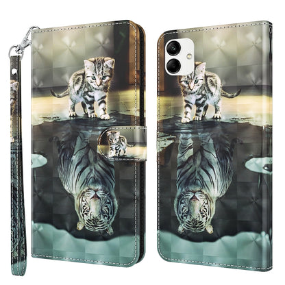 3D Painting Pattern TPU + PU Phone Case, For Xiaomi 12T Pro/12T/Redmi K50 Ultra, For Samsung Galaxy A04