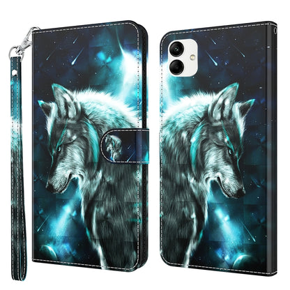 3D Painting Pattern TPU + PU Phone Case, For Xiaomi 12T Pro/12T/Redmi K50 Ultra, For Samsung Galaxy A04