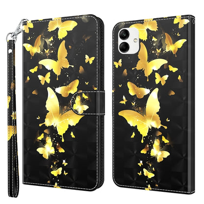 3D Painting Pattern TPU + PU Phone Case, For Xiaomi 12T Pro/12T/Redmi K50 Ultra, For Samsung Galaxy A04