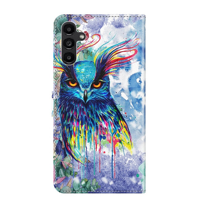 3D Painting Pattern TPU + PU Phone Case, For Samsung Galaxy A14 5G, For Xiaomi 11T Pro