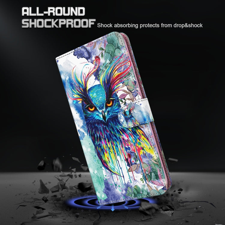 3D Painting Pattern TPU + PU Phone Case, For Samsung Galaxy A14 5G, For Xiaomi 11T Pro