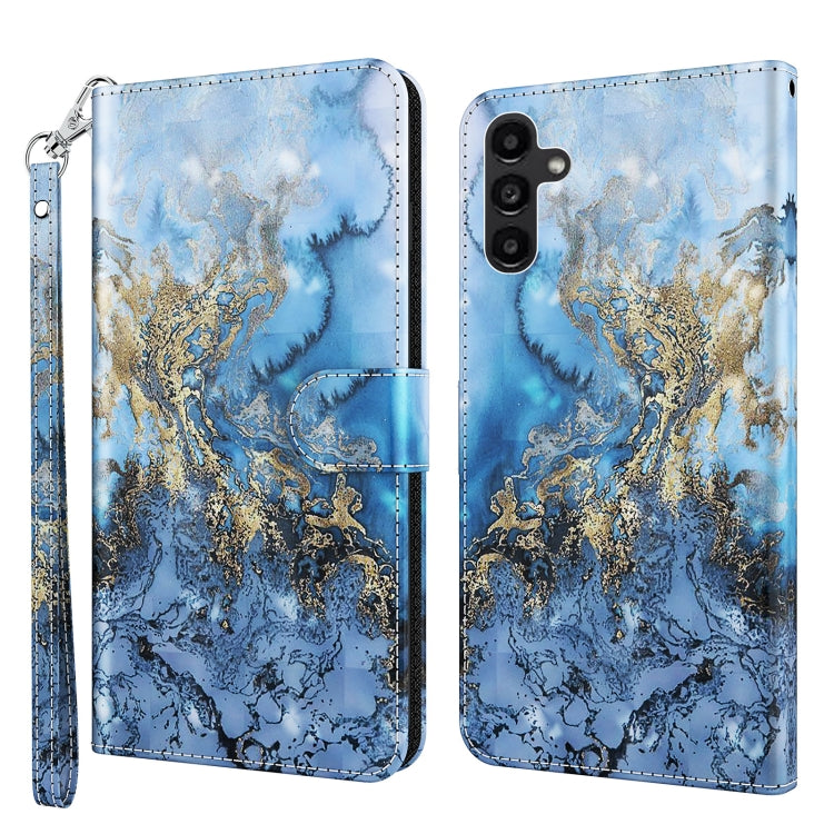 3D Painting Pattern TPU + PU Phone Case, For Samsung Galaxy A14 5G, For Xiaomi 11T Pro