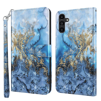 3D Painting Pattern TPU + PU Phone Case, For Samsung Galaxy A14 5G, For Xiaomi 11T Pro
