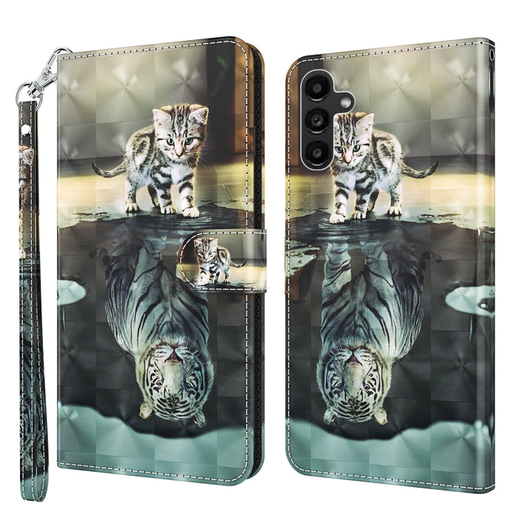 3D Painting Pattern TPU + PU Phone Case, For Samsung Galaxy A14 5G, For Xiaomi 11T Pro