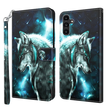 3D Painting Pattern TPU + PU Phone Case, For Samsung Galaxy A14 5G, For Xiaomi 11T Pro