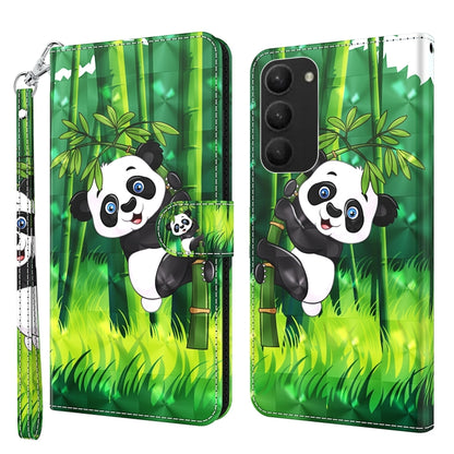 3D Painting Pattern TPU + PU Phone Case, For Samsung Galaxy S23 5G, For Samsung Galaxy S23, For Samsung Galaxy S23+ 5G