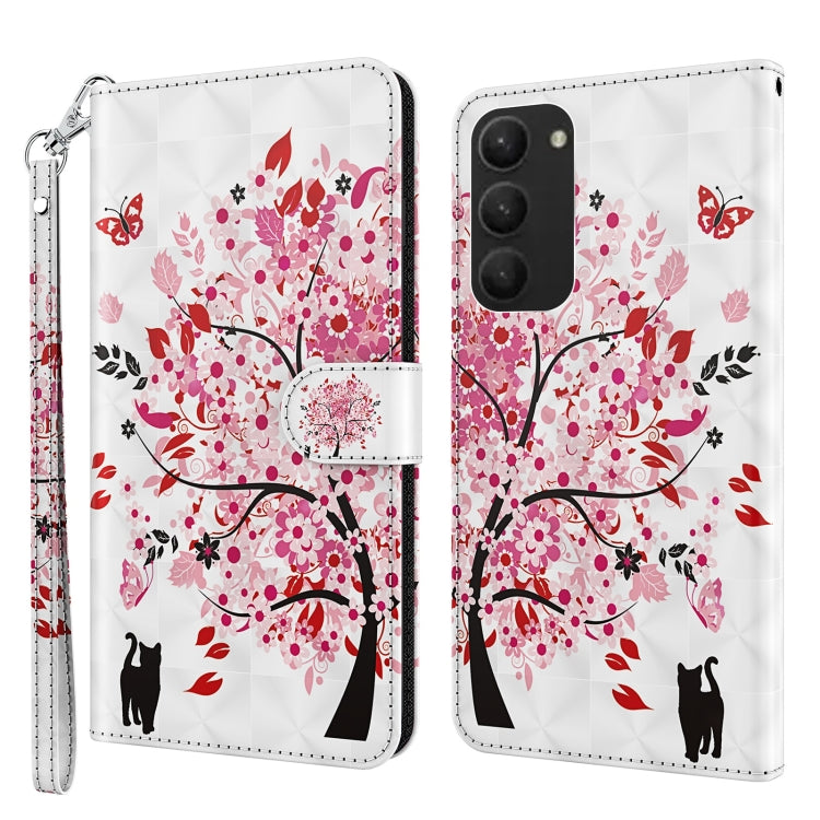 3D Painting Pattern TPU + PU Phone Case, For Samsung Galaxy S23 5G, For Samsung Galaxy S23, For Samsung Galaxy S23+ 5G