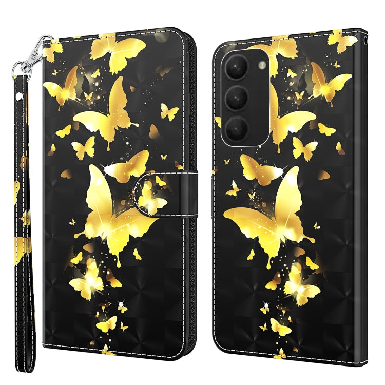 3D Painting Pattern TPU + PU Phone Case, For Samsung Galaxy S23 5G, For Samsung Galaxy S23, For Samsung Galaxy S23+ 5G