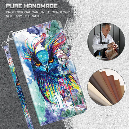 3D Painting Pattern TPU + PU Phone Case, For Samsung Galaxy S23 ultra 5G